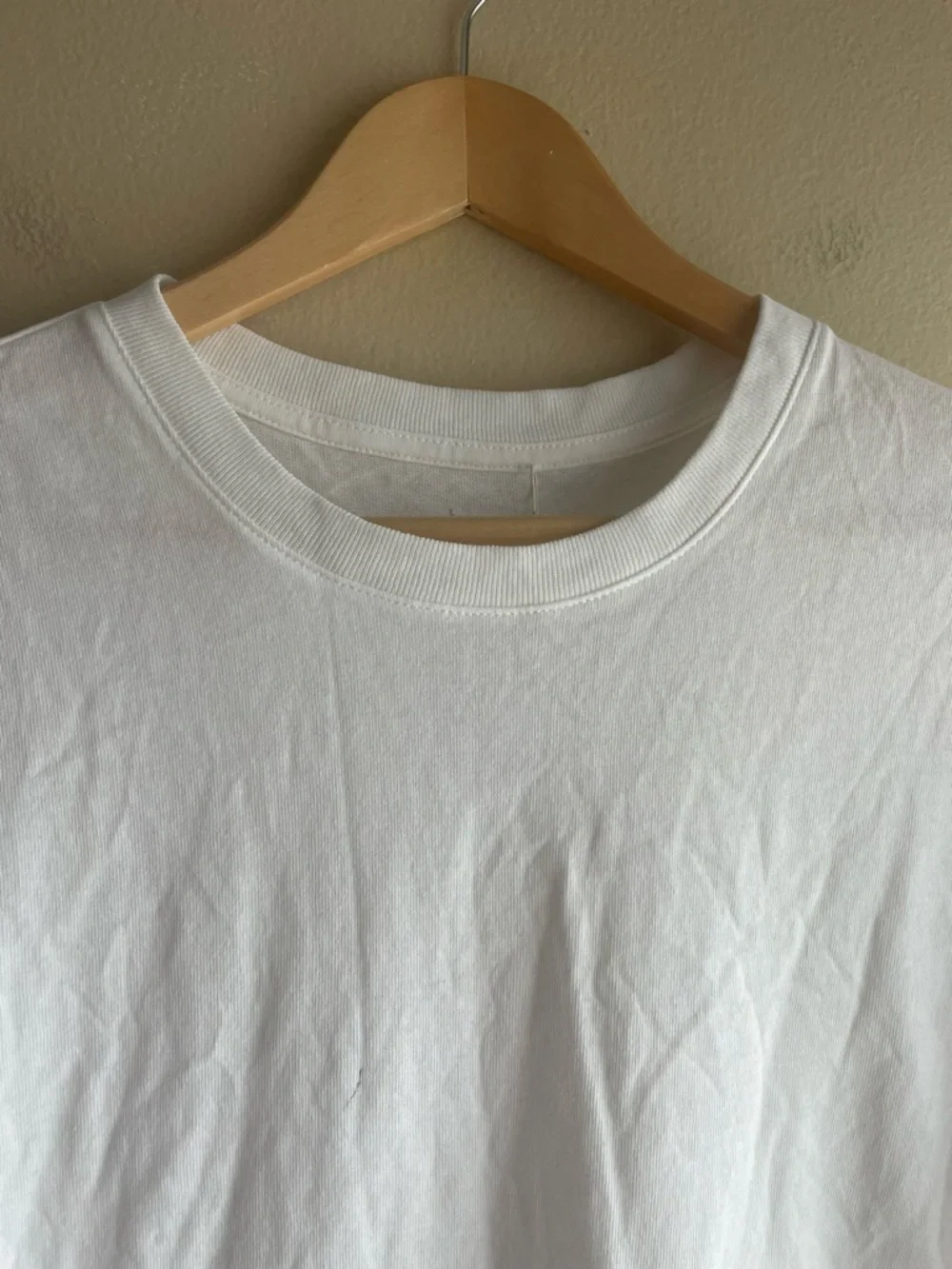 New Everlane Men Crew Neck White Tee Shirt Size Large - Picture 3 of 9